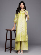Striped Regular Gotta Patti Kurta with Palazzos