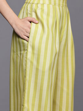 Striped Regular Gotta Patti Kurta with Palazzos