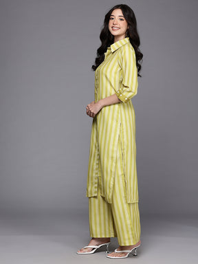 Striped Regular Gotta Patti Kurta with Palazzos