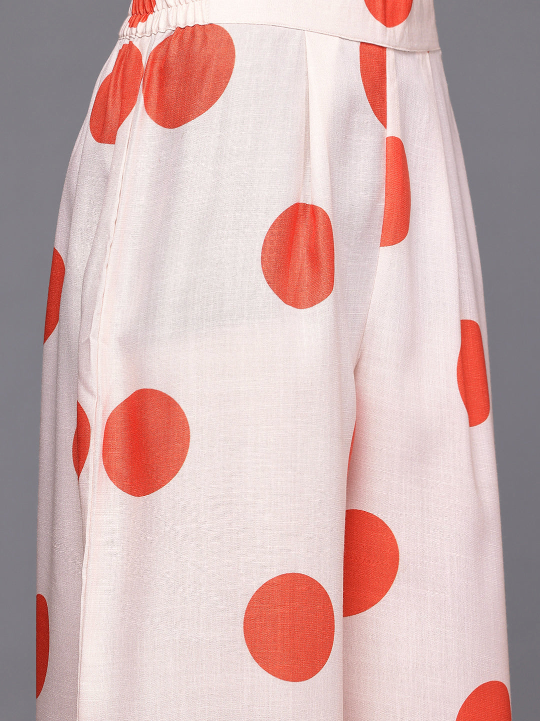 Printed Pleated Gotta Patti Kurta with Palazzos
