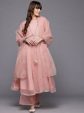 Printed Empire Gotta Patti Kurta With Palazzos & Dupatta