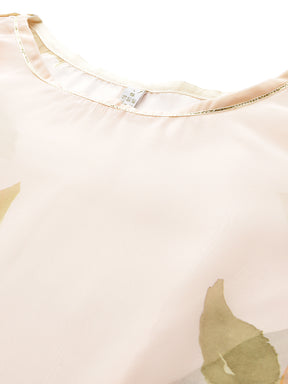 Floral Printed Regular Sequinned Kurta with Palazzos