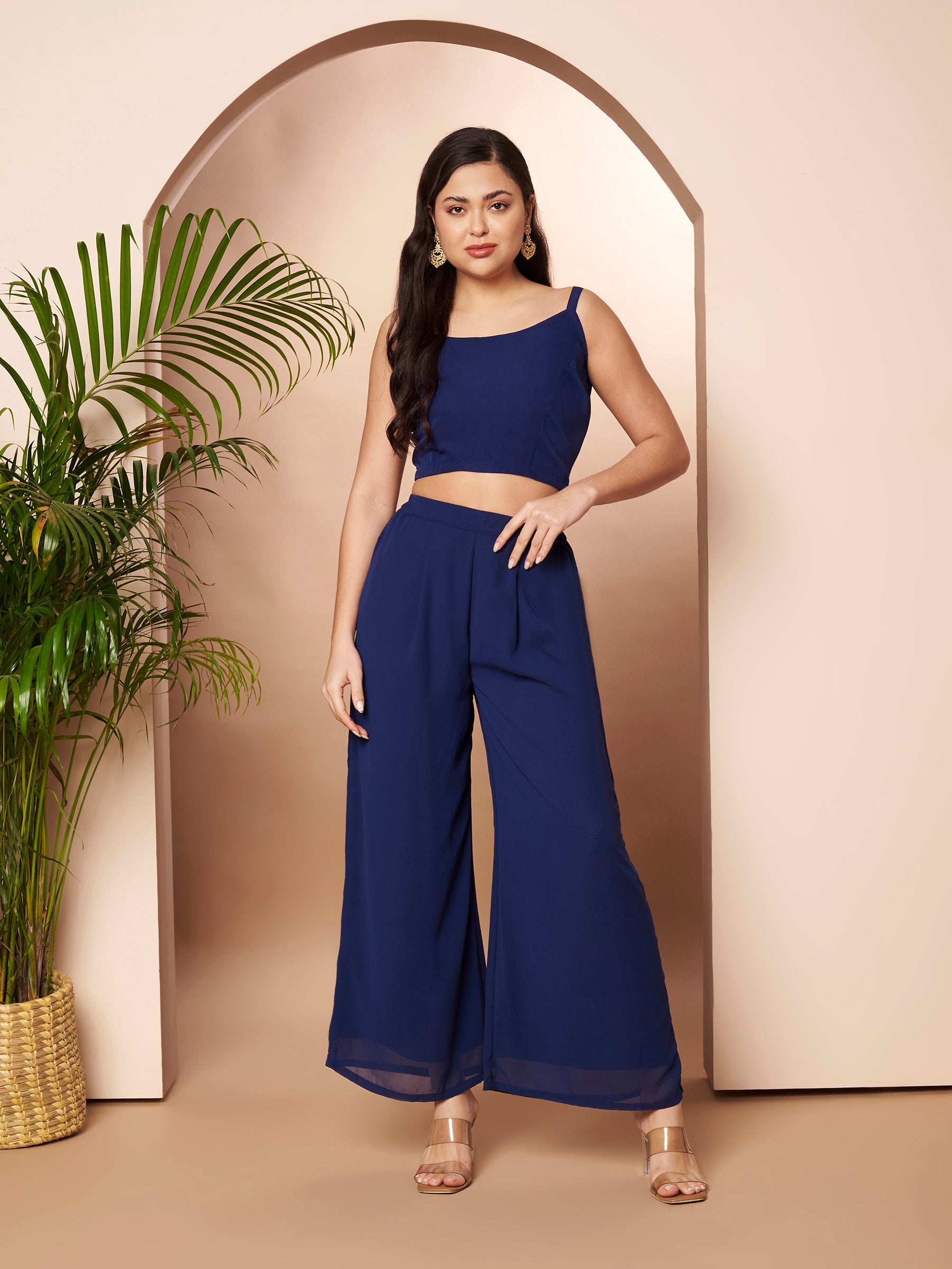 Women Ethnic Motifs Printed Regular Thread Work Kurta with Palazzos