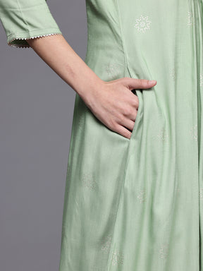 Geometric Printed Gotta Patti Kurta