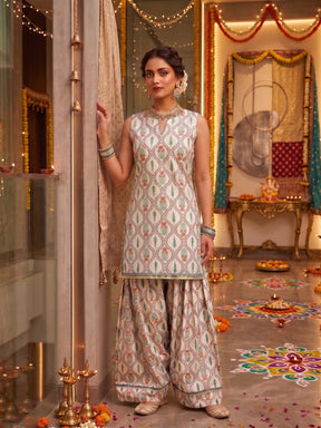 Women Ethnic Motifs Printed Regular Kurta with Palazzos