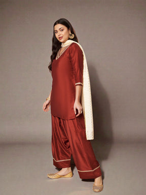 Women Regular Kurti with Salwar & With Dupatta