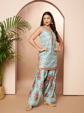 Women Ethnic Motifs Printed Regular Gotta Patti Kurta with Patiala & With Dupatta