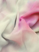Beige Abstract Digital Printed Chiffon Fabric
