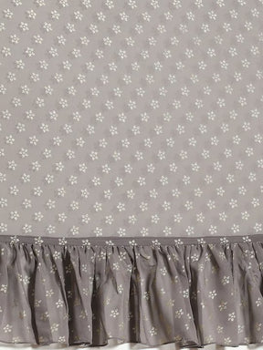 Grey Georgette Gold Foil Printed Fabric