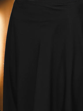 Ahalyaa Black, Golden Straight Crepe, Georgette Kurta Sets