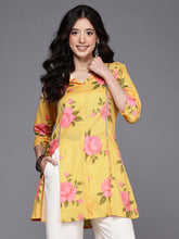 Shirt Collar Printed Tunic