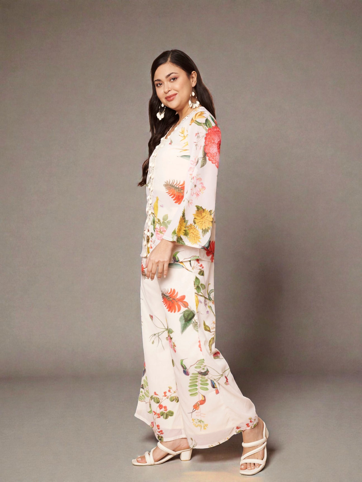Printed Tunic with Palazzos