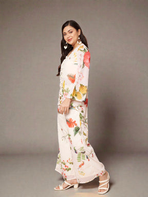 Printed Tunic with Palazzos