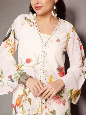 Printed Tunic with Palazzos