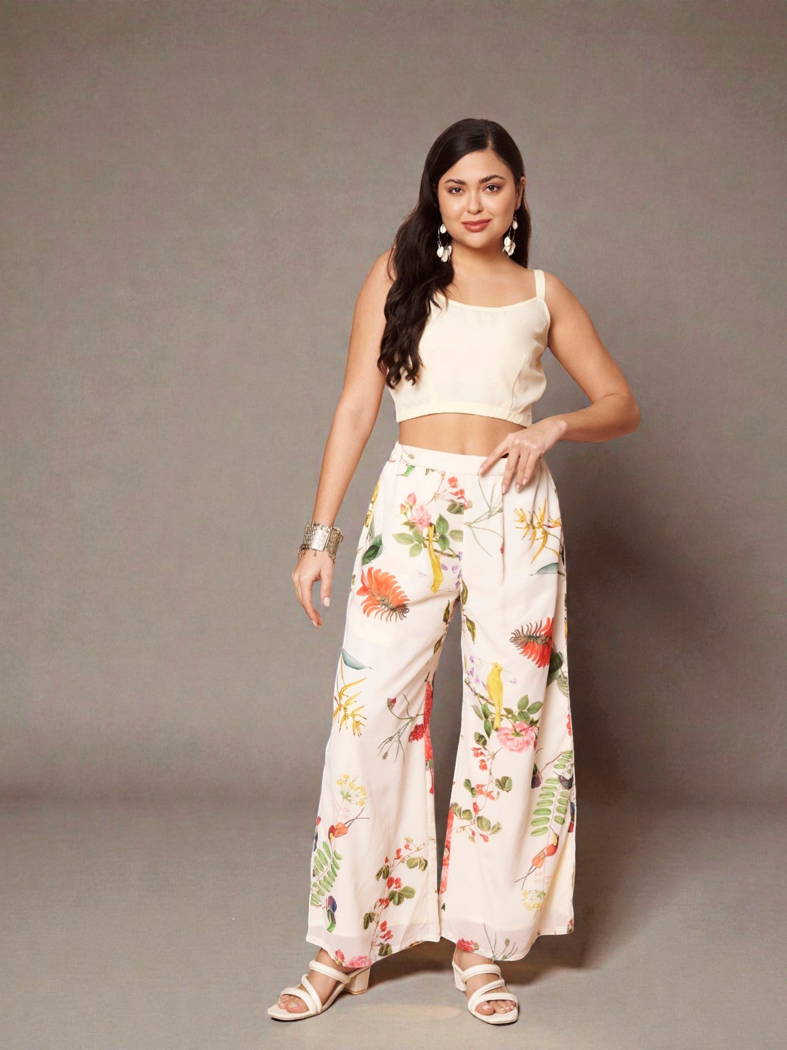 Printed Tunic with Palazzos