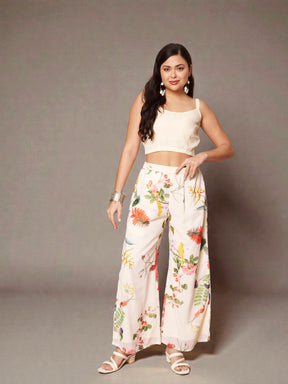 Printed Tunic with Palazzos
