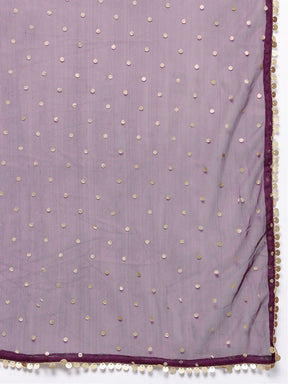 Plus Size Printed Sequinned Detail Foil Print Lehenga Choli With Dupatta