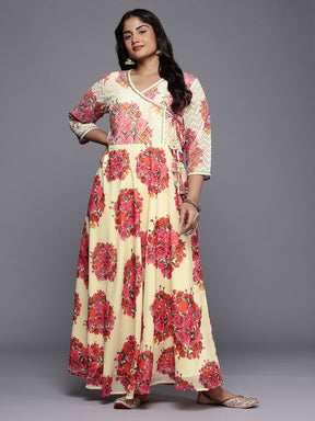 Floral Printed Wrap Maxi Dress