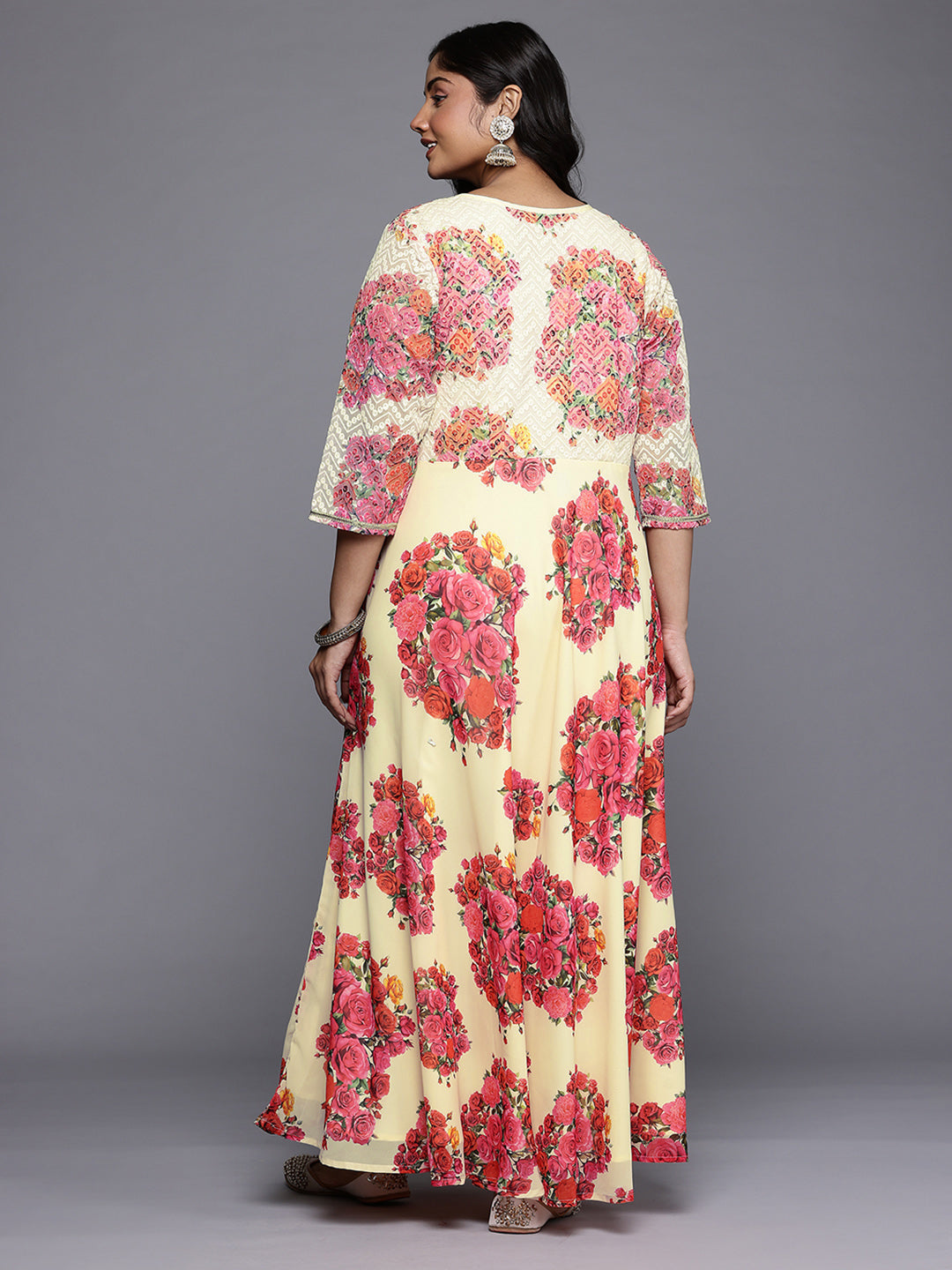 Floral Printed Wrap Maxi Dress