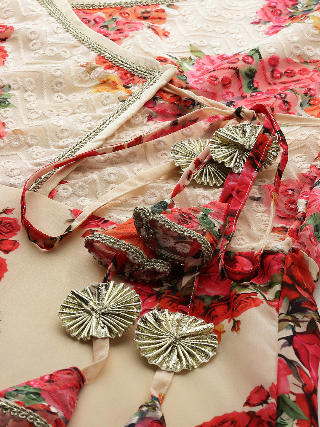 Floral Printed Wrap Maxi Dress