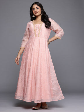 Floral Printed Sequined Detail Maxi Dress