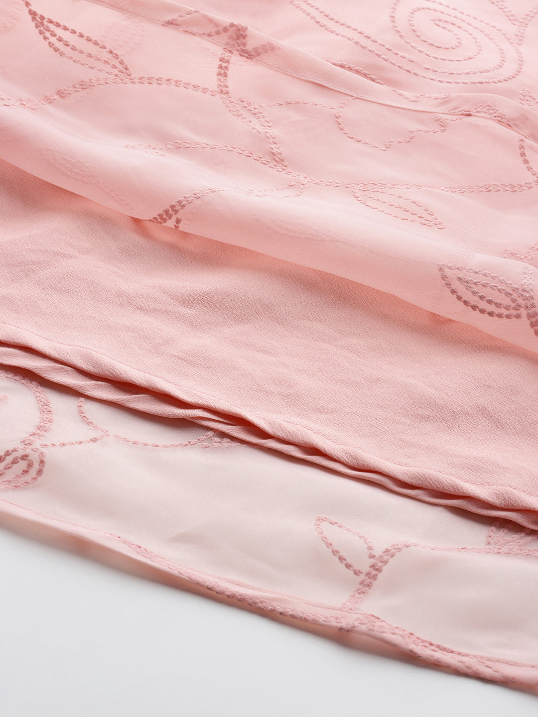 Floral Printed Sequined Detail Maxi Dress