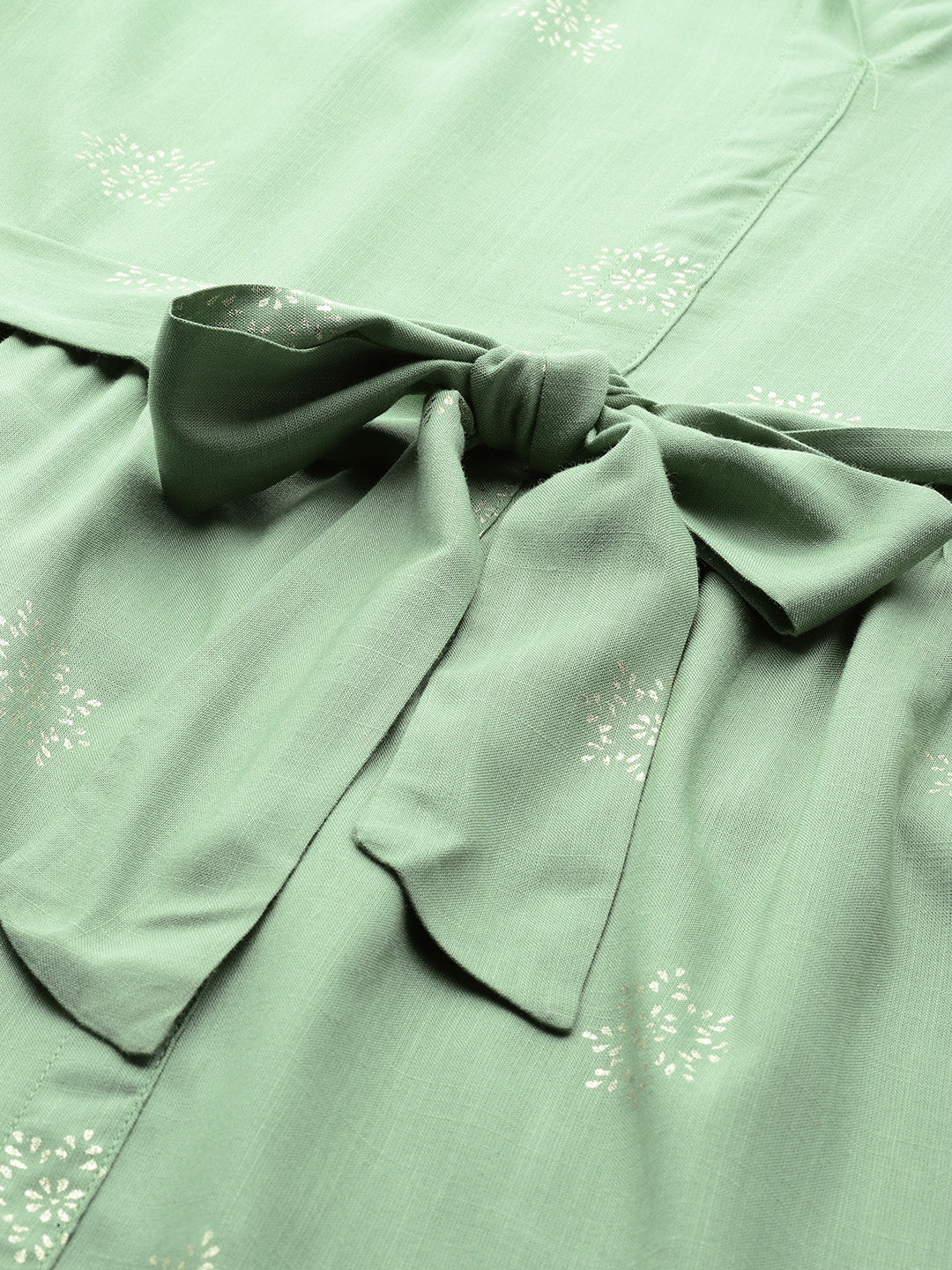 Floral Printed Cut-Away Collar Belted Maxi Dress