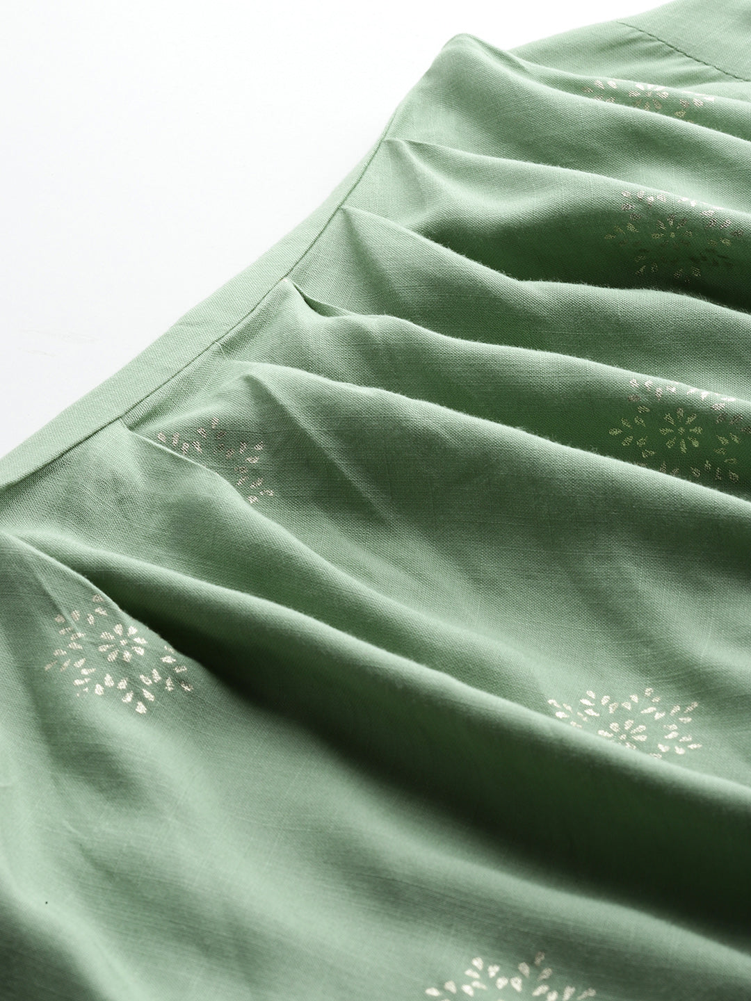 Floral Printed Draped Maxi Dress