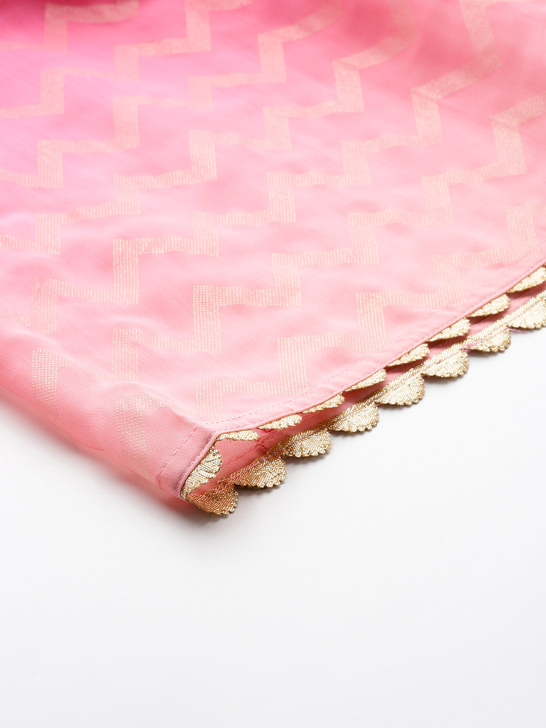 Ombre Effect Lace Inserts Regular Kurti with Sharara & With Dupatta