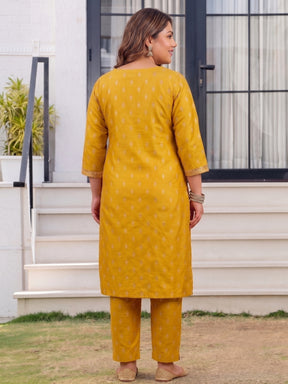 Women Ethnic Motifs Printed Regular Mirror Work Kurta with Trousers
