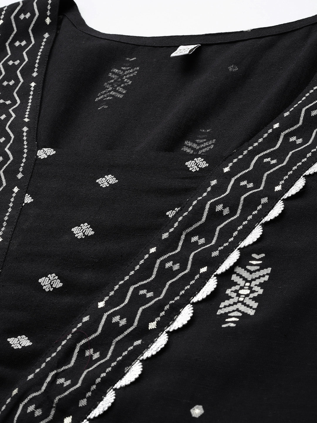 Plus Size Printed Pleated Gotta Patti Kurta with Trousers & With Dupatta