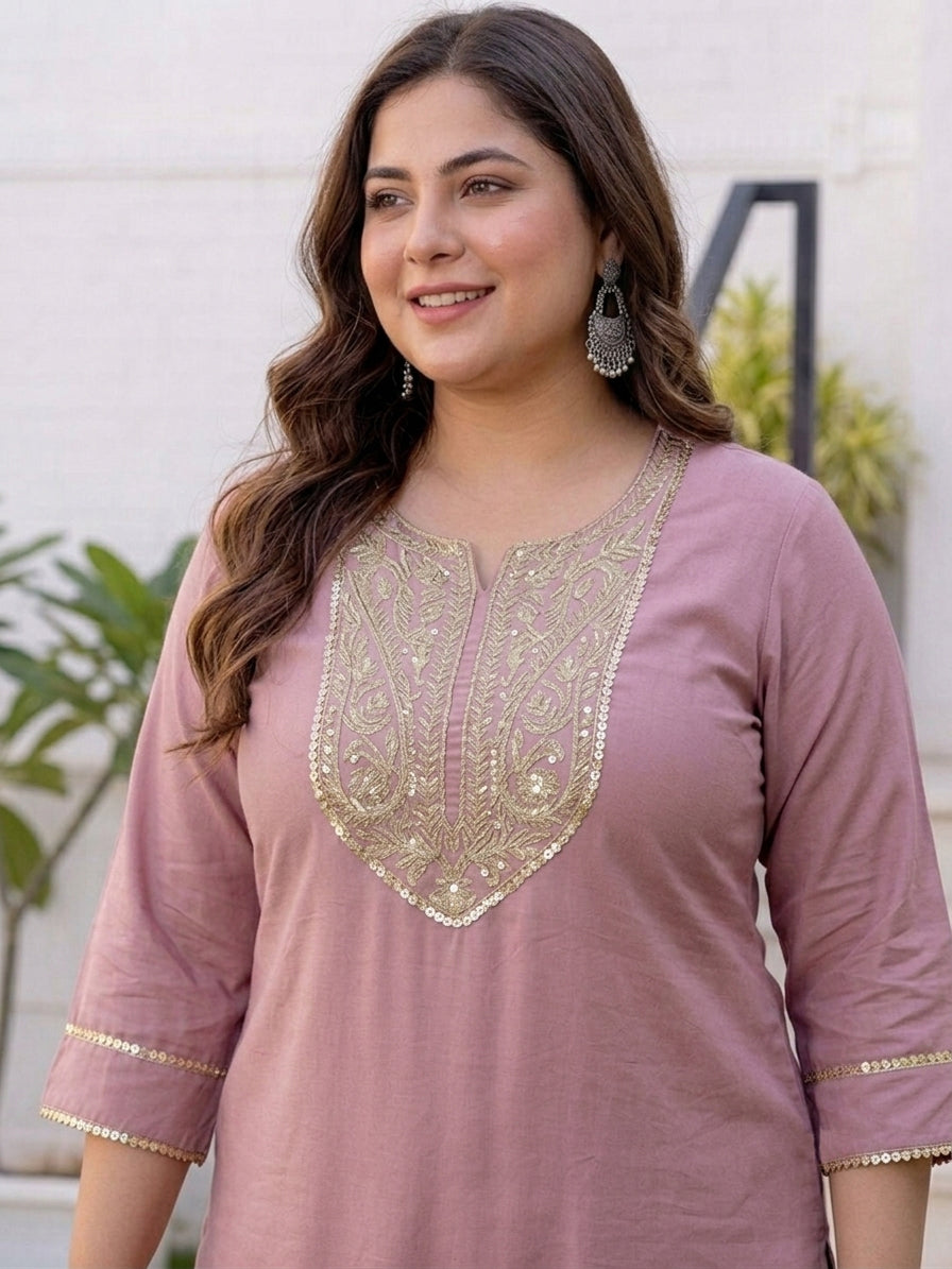 Women Embellished Sequinned Kurta