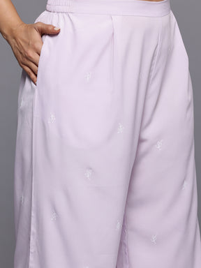 Plus Size Floral Printed Top with Sheer Shirt & Trousers Co-Ord Set