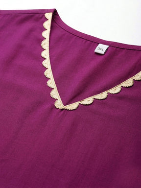 Embellished V-Neck A-Line Ethnic Dresses