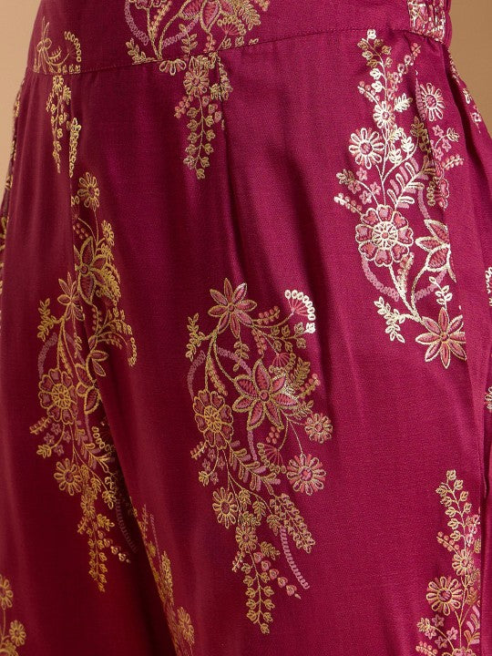 Women Floral Printed Kurta with Trousers & Dupatta
