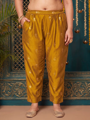 Women Ethnic Motifs Printed Regular Kurta with Trousers & With Dupatta