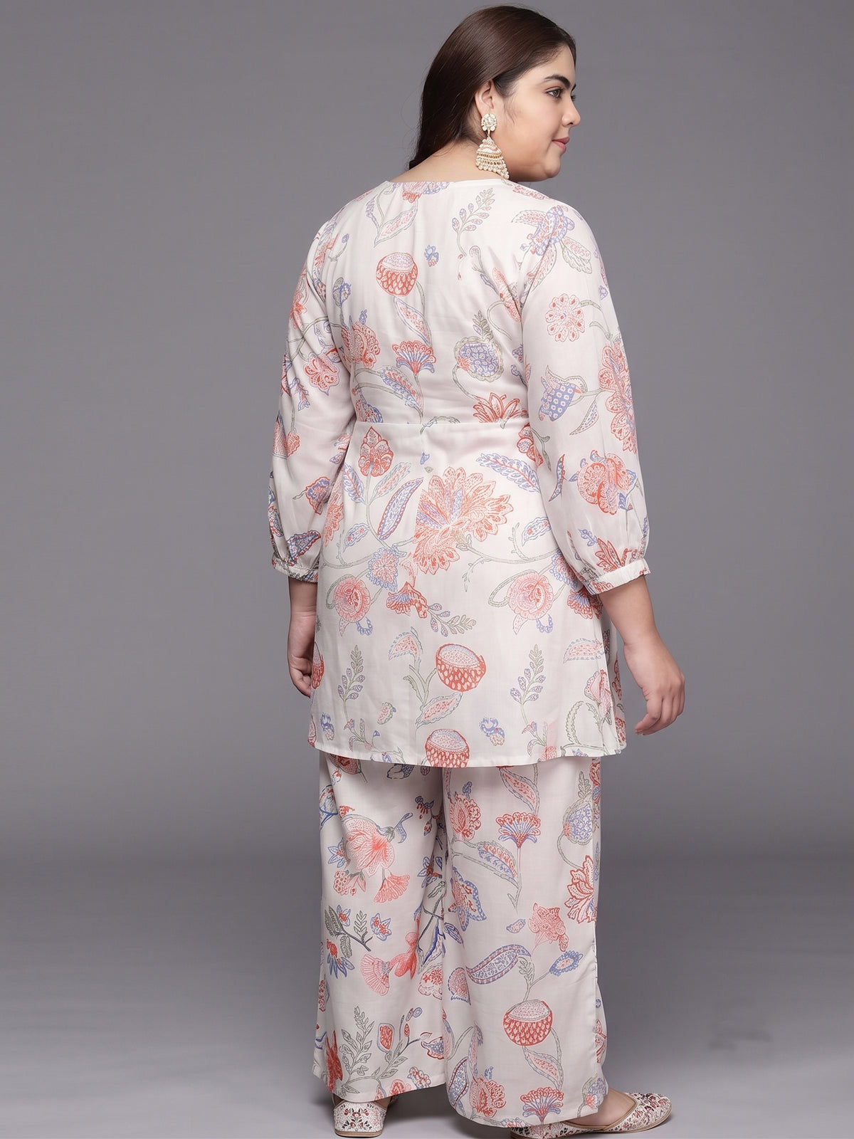 Floral Printed Tunic with Palazzos