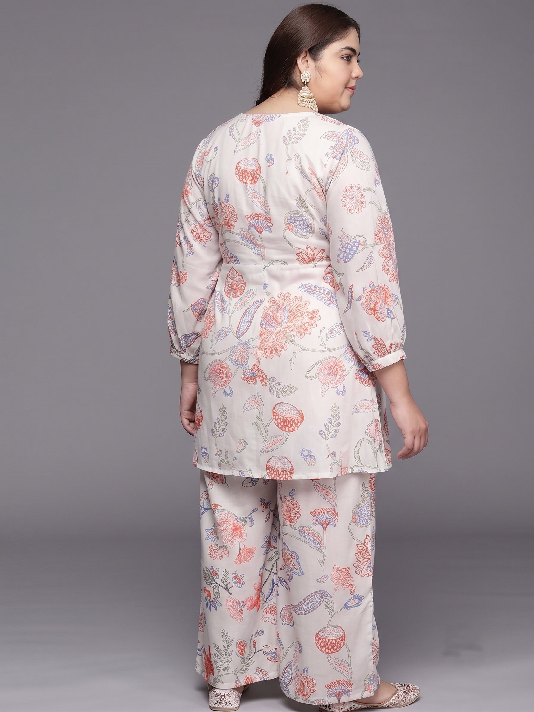 Floral Printed Tunic with Palazzos