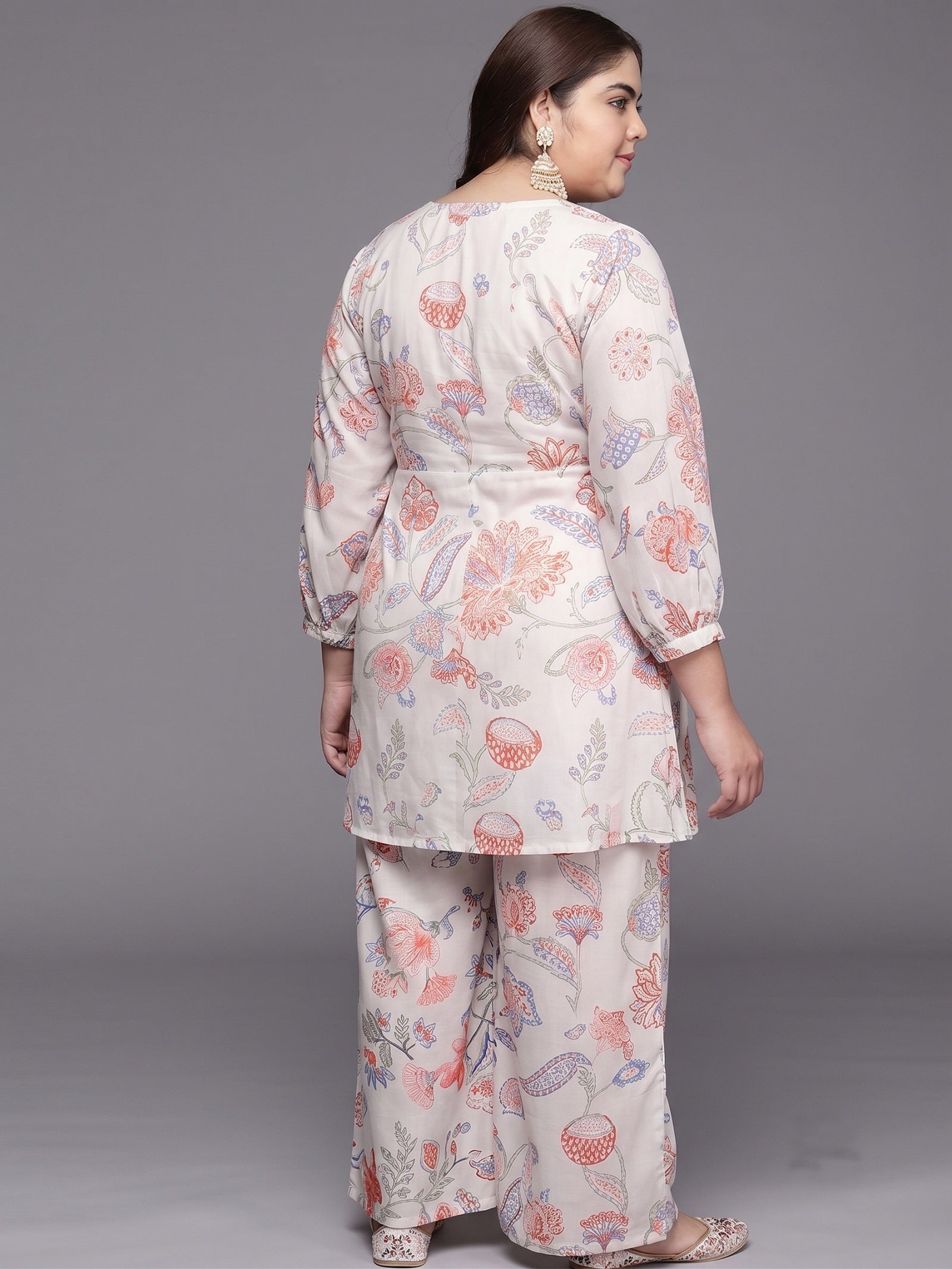 Floral Printed Tunic with Palazzos