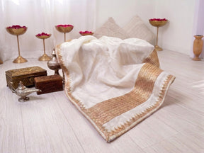 Women Embroidered Pure Silk Chanderi Saree