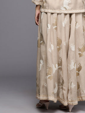 Women Flared Maxi Skirt