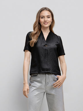 Women Puff Sleeves Shirt Style Top