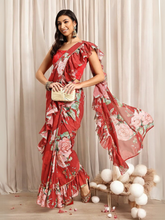 Floral Gotta Patti Ready to Wear Saree