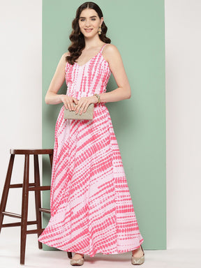 Women Flared Printed Maxi Skirt
