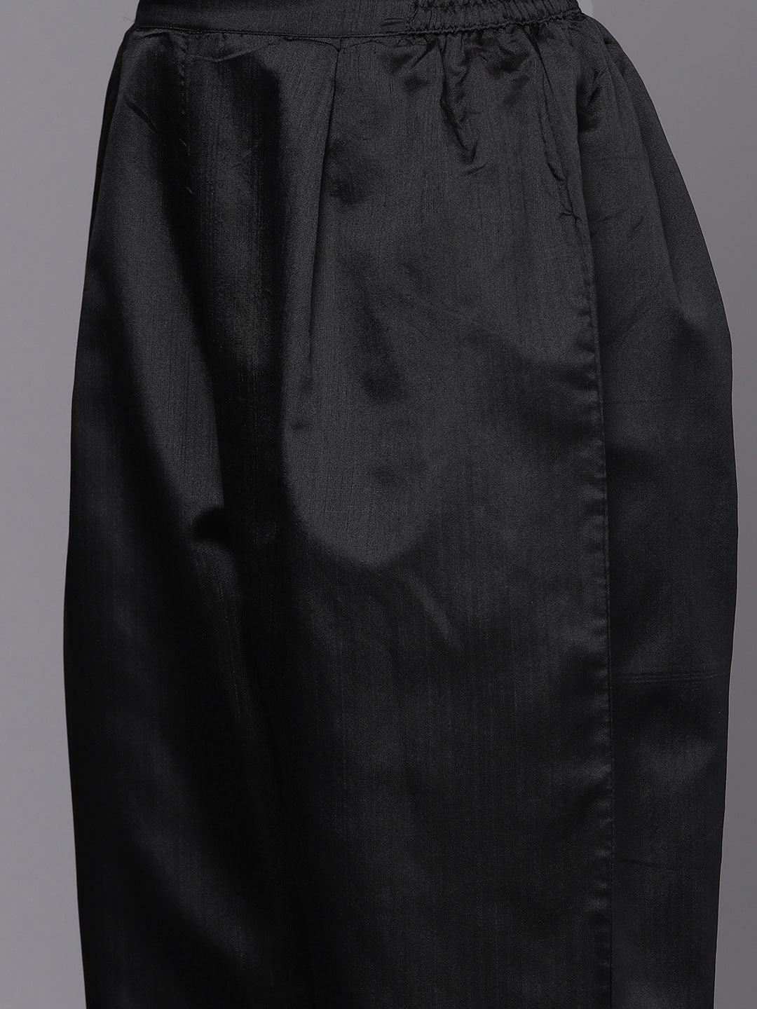 Black Woven Design Unstitched Dress Material