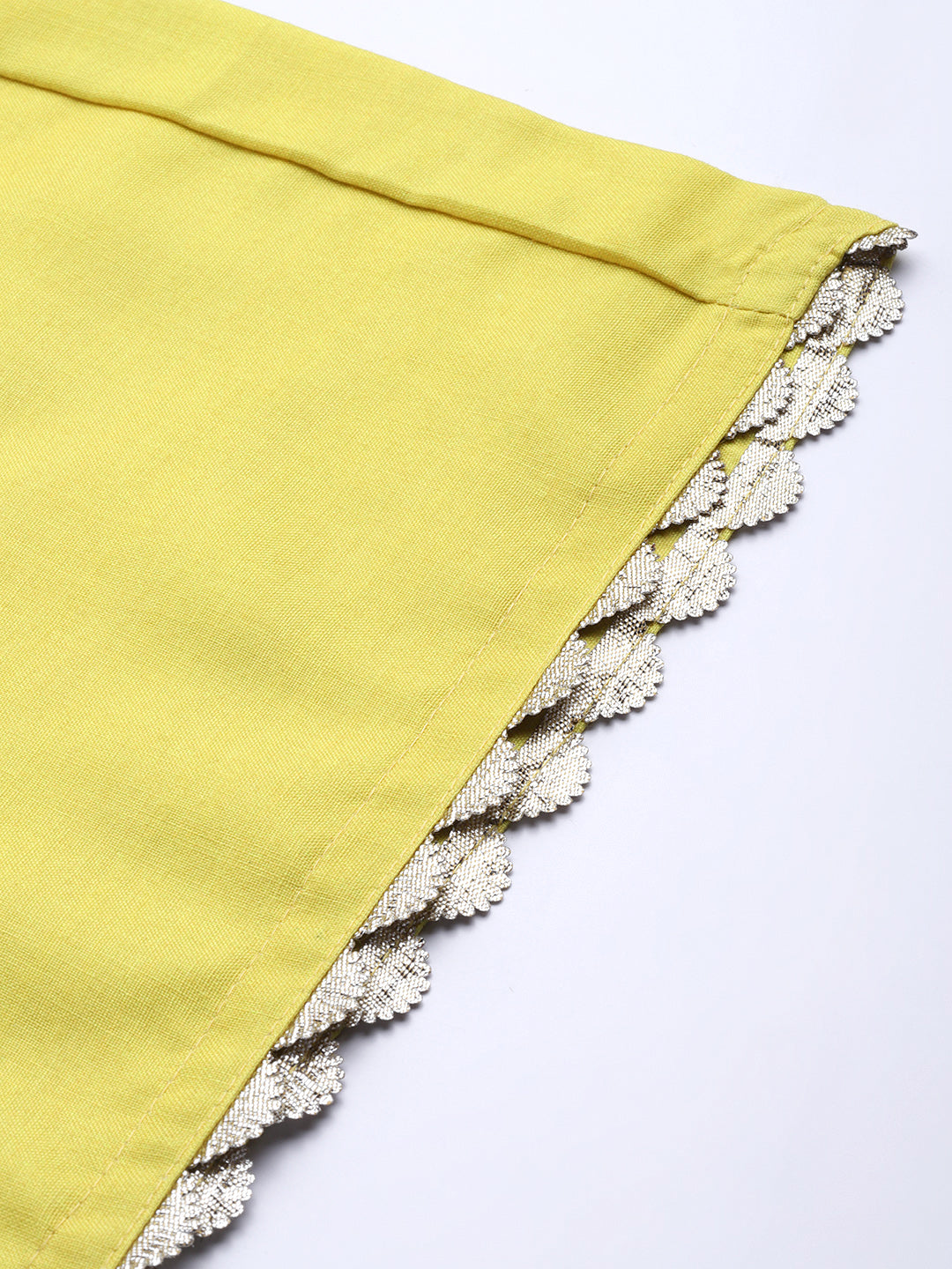 Yellow Pure Cotton Blend Digital Printed Kurta Palazzo Set